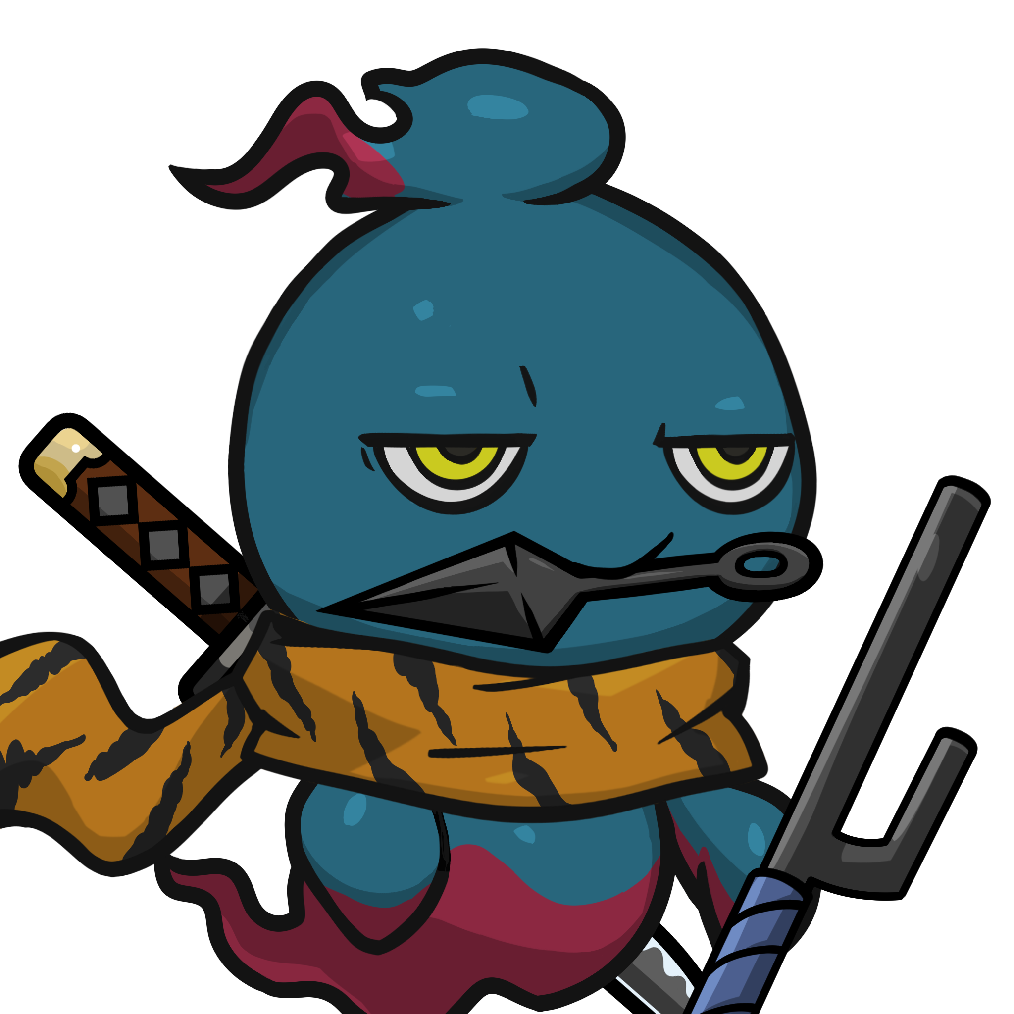 Mitama-Darkblue(kunai) #03509