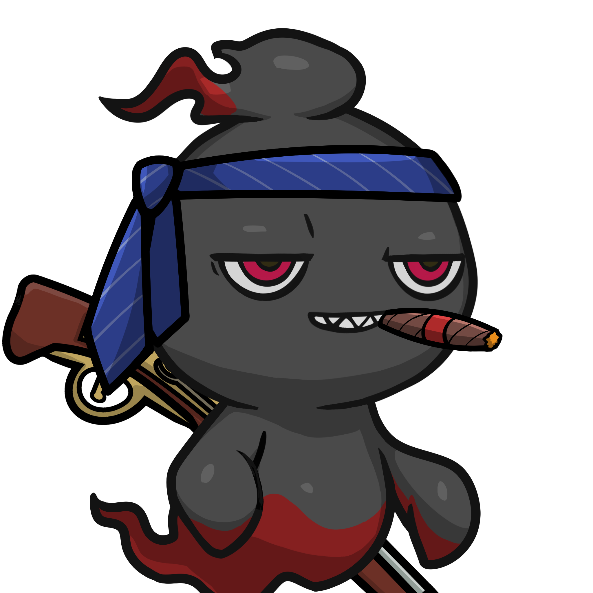 Mitama-Black_Red(cigar) #09664