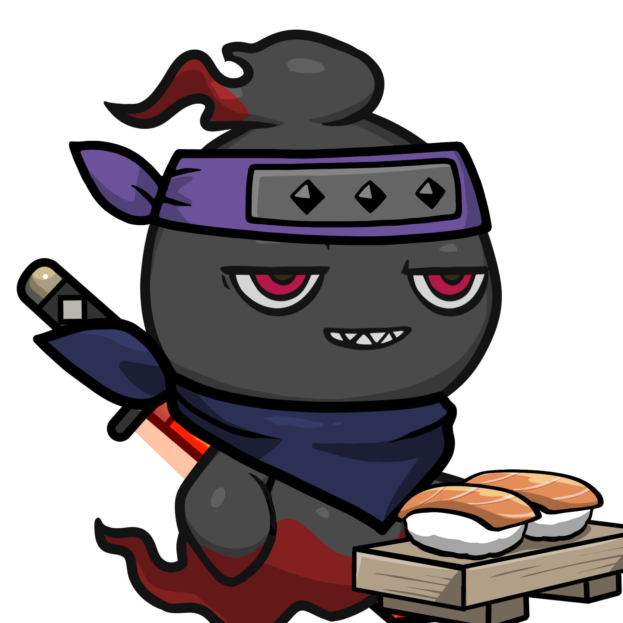 Mitama-Black_Red #09669